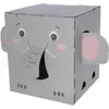 Kerbl Katzenkratzhaus Elefant, 35x35x39cm, grau (39 cm, Blaugrau, Grau...