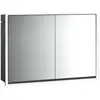 emco loft Lichtspiegelschrank, 1000mm, 2 Türen, Unterputzmodell, schwa...
