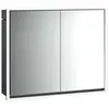 emco loft Lichtspiegelschrank, 800mm, 2 Türen, Unterputzmodell, Schwar...
