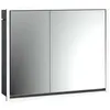 emco loft Lichtspiegelschrank, 800mm, 2 Türen, Unterputzmodell, Schwar...