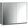 emco loft Lichtspiegelschrank, 800mm, 2 Türen, Unterputzmodell, Schwar...