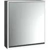 emco loft Lichtspiegelschrank, 600mm, Aufputzmodell, schwarz/spiegel, ...