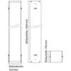 Emco asis Einbaurahmen für Module 300 mit 158,4 cm Höhe