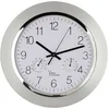 EUROTIME Wanduhr EUROTIME 56004 Funk Wanduhr 34 cm x 50 mm Silber