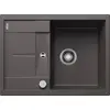 BLANCO METRA 45 S Compact, Schrankwaschbecken, Silgranit, Grau, Doppel...
