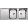 Blanco Lemis 8 S-if - 2 Becken + Abtropfbrett - 1160 x 500 - Siphon - ...