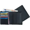Kombibörse Hochformat 12x10,2cm Leder schwarz