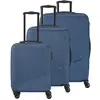 Travelite Trolley BALI 4w Hartschalenkoffer Set L/M/S Koffer Blau