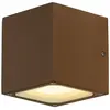 SLV SITRA CUBE Wandleuchte, würfelförmig, rostfarben, GX53, max. 9W