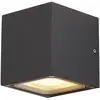 SLV SITRA CUBE Wandleuchte, würfelförmig, anthrazit, GX53, max. 9W