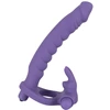 Umschnalldildo mit Vibro-Penisring  Double Delight , 17 cm