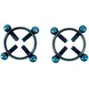 Nippelklemmen  Nipple Jewellery Blue Moon , 6 g pro Stück, jeweils 4 J...