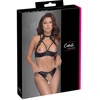Hebe-BH plus String ouvert mit floraler Stickerei-Verzierung