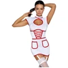 Kleid mit Strapsen im Krankenschwester-Look