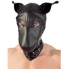 Kopfmaske  Dog  aus weichem Lederimitat