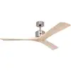 Deckenventilator Macau, chrom/holz hell, Fernbedienung