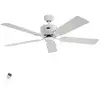 Deckenventilator ECO ELEMENTS, weiß/grau, Ø 132 cm, leise