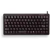 CHERRY G84-4100, Mini, Kabelgebunden, USB, QWERTY, Schwarz
