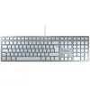 Cherry Tastatur kabelgebunden KC 6000 SLIM für MAC silber