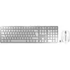 CHERRY DW 9100 SLIM, Kabellos, RF Wireless + Bluetooth, AZERTY, Silber...