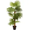 Europalms, Kunstpflanzen, Fächerpalme, Kunstpflanze, 130cm (130 cm)