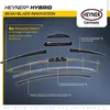 HEYNER® Hybrid Wischerblatt, 450 mm, Allwetter-Scheibenwischer mit Spo...