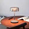 LED-Akkutischleuchte Numotion,  graphit, Glas, IP54, dimmbar
