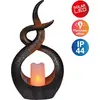 Näve Solar-Gartenleuchte LED mit Dämmerungssensor Kerzenflamme 36,5 cm...