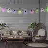 LED-Solar-Lichterkette CADENA, RGB, schwarz, 10-flg., 5 m