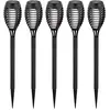 Näve 5er-Set Solar-/Fackelerdspieß "FANILO" H: 47cm, Lampe für den Auß...