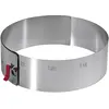 Lares Tortenring mit Klemmhebel, Backform, Silber