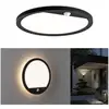 Paulmann LED-Außenwandleuchte Lamina, schwarz, Sensor, IP44