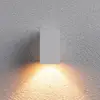 Paulmann LED-Außenwandlampe Flame, weiß, Höhe 8 cm, IP44