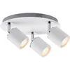 Paulmann LED Deckenleuchte, ohne Leuchtmittel, GU10, 3er-Spot Gu10 Wei...