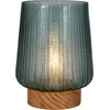 Pauleen Pretty Glamour E27-LED türkis Holzfuß