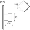 Paulmann Cybo LED-Außenwandleuchte, 2.700 K, 10x10 cm, weiß
