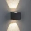 Paulmann Cybo LED-Außenwandleuchte, 2.700 K, 8 x 8 cm, grau