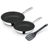 WMF Devil Pfannenset 3-teilig, Bratpfannen aus Cromargan Edelstahl für...