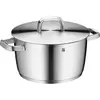 WMF Fleischtopf stahlgrau, Pfanne + Kochtopf, Grau, Silber