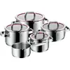 WMF Function 4 0760556380, Kochset, Edelstahl, Edelstahl, Edelstahl, E...