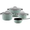 WMF Fusiontec Mineral Pro Topf- und Pfannenset 4-teilig Eucalyptus Haz...