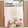 folia 9386 - Adventskalender-Set "Makramee", 55-teiliges DIY Bastel-Se...