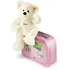 Steiff Teddybär Lotte, weiß mit Koffer, 28 cm