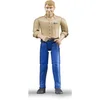Bruder® Spielwelt bruder Mann mit hellem Hauttyp und blauer Hose