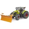 BRUDER 03018 Claas Axion 950 mit Schneeketten und Räumschild, Modellfahrzeug