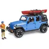 Bruder Jeep Wrangler Rubicon Unlimited mit Kajak und Figur