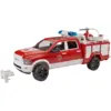 BRUDER 1:16 Feuerwehreinsatzwagen RAM 2500 mit Licht & Sound Modul - G...