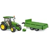 Auto mit Anhänger Spiele Bruder John Deere 5115M TU