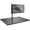 Lindy Single Bracket, w/ Pole & Desk Clamp (Tisch, 28", 8 kg), Monitor...