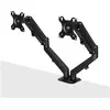 Lindy Dual Mount Desktop Gasfederarm (Tisch, 27", 10 kg), Monitor Halt...